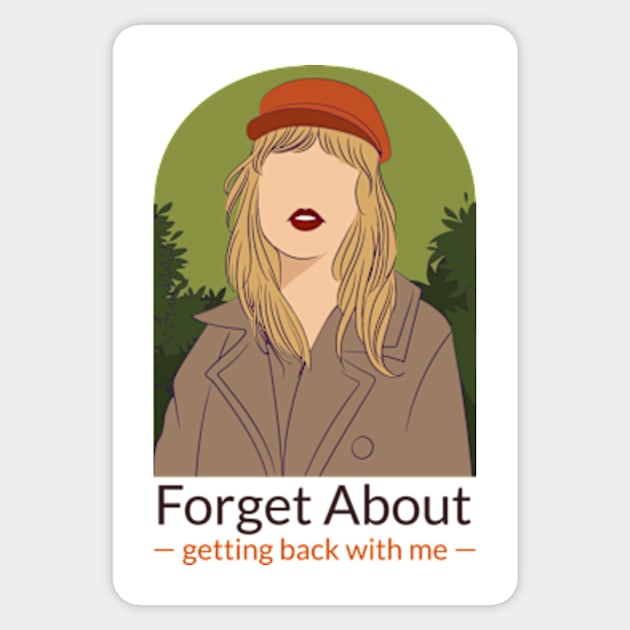 Swifty Swiftie Forget about Me Break Up Sticker by Tip Top Tee's